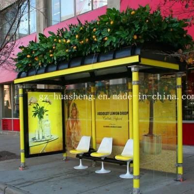 Bus Shelter with LED Light Box