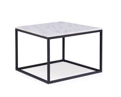 Nordic Simple Design Modern Stainless Steel Base Contemporary Marble Dining Table Set