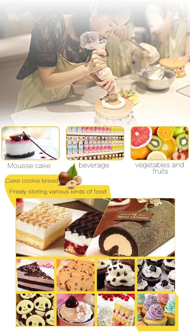 1200mm Popular Three-Layers Saving-Energy High Quality No Frost Cake Showcase