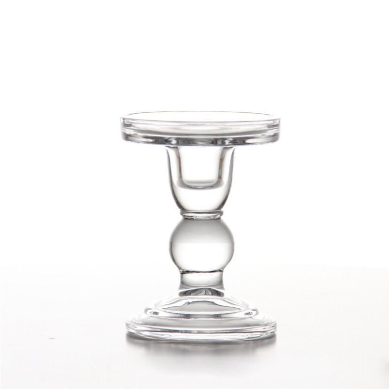Wholesale Wedding Decoration 8 Centerpieces Pillars Glass Cylinder Crystal Candle Holders