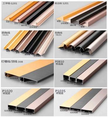 Customized Anodized Various Shapes of Aluminum Extrusion Profile for Construction