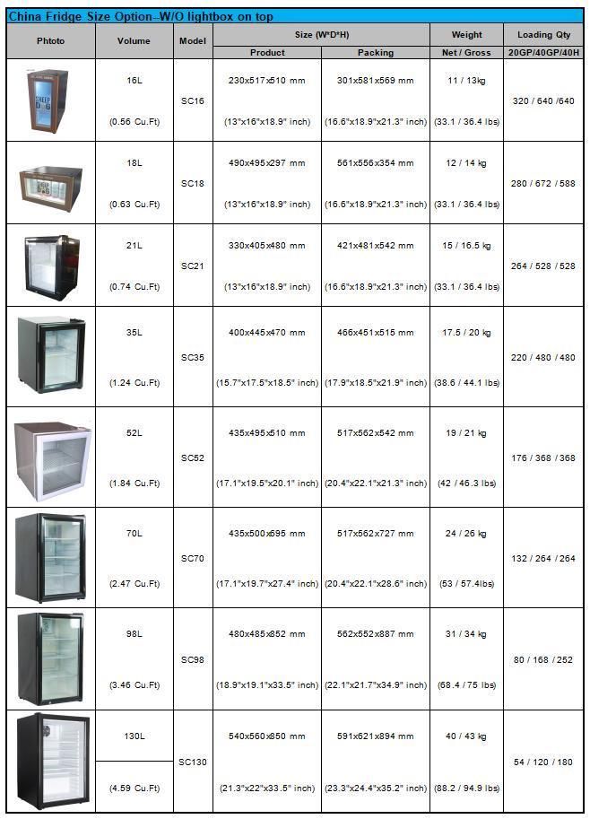 Glass Door Cabinet Mini Cooler