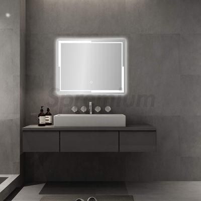 Chinese Best Price Factory Home Decorative Smart Mirror Wholesale LED Bathroom Backlit Wall Glass Vanity Mirror