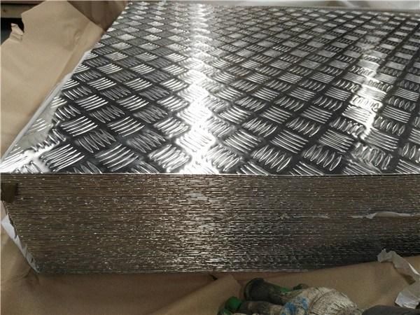 Mirror Aluminum Embossed Sheet with Five Bars for Cars