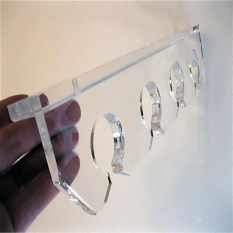 Clear Acrylic Plastic Champagne Holder Wine Flute Glass Wall Display Rack