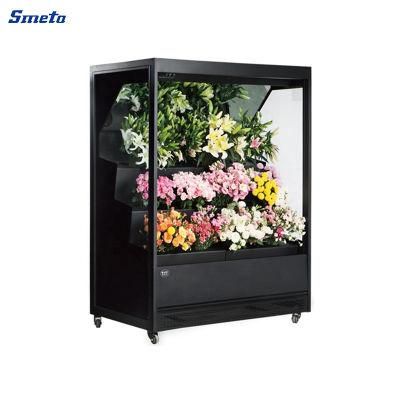 Smeta OEM Cooler Supermarket Fresh Flower Display Refrigeration Showcase