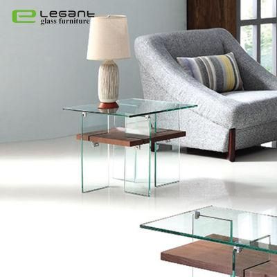 New Design Tempered Glass Modern Side Table