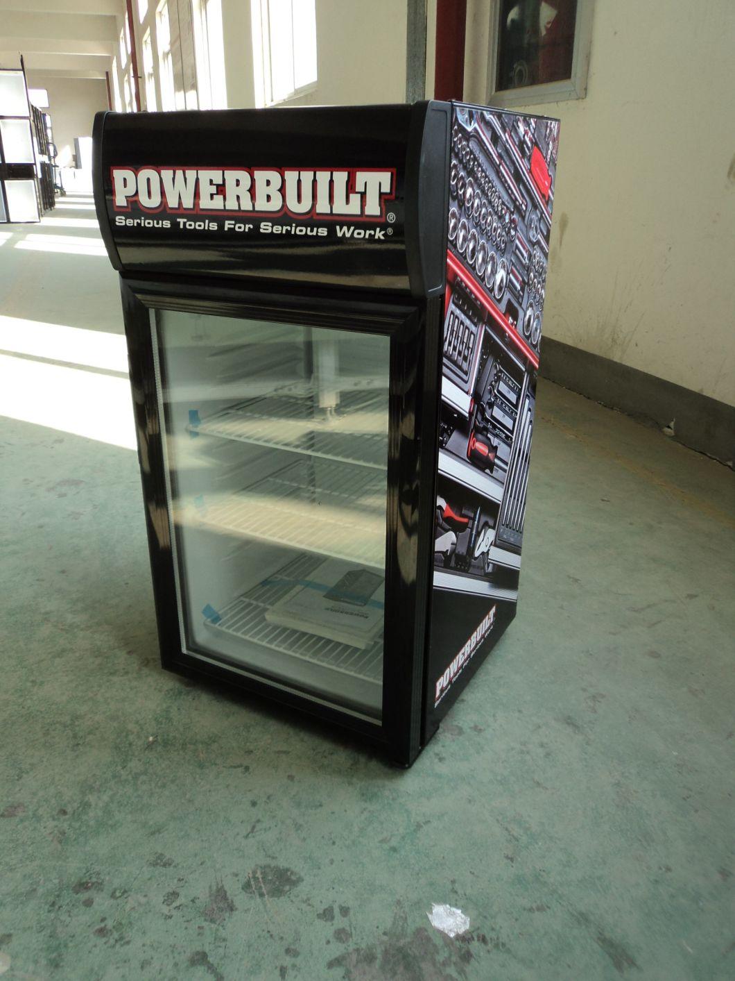 Fan Cooling Upright Glass Door Beverage Supermarket Showcase (SC80B)