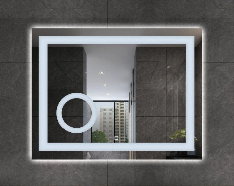 Rectangle Shape Bathroom LED Mirror Can Be Customized Size