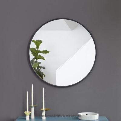 Wall-Mounted Mirror Round Hanging Mirror Metal Framed Wall Mirror for Bathroom/Washroom/Bedroom