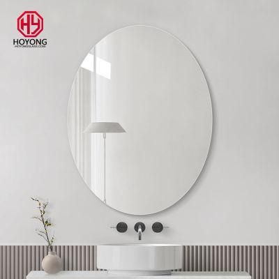 Large Oval Mirror Vanity Beveled Bathroom