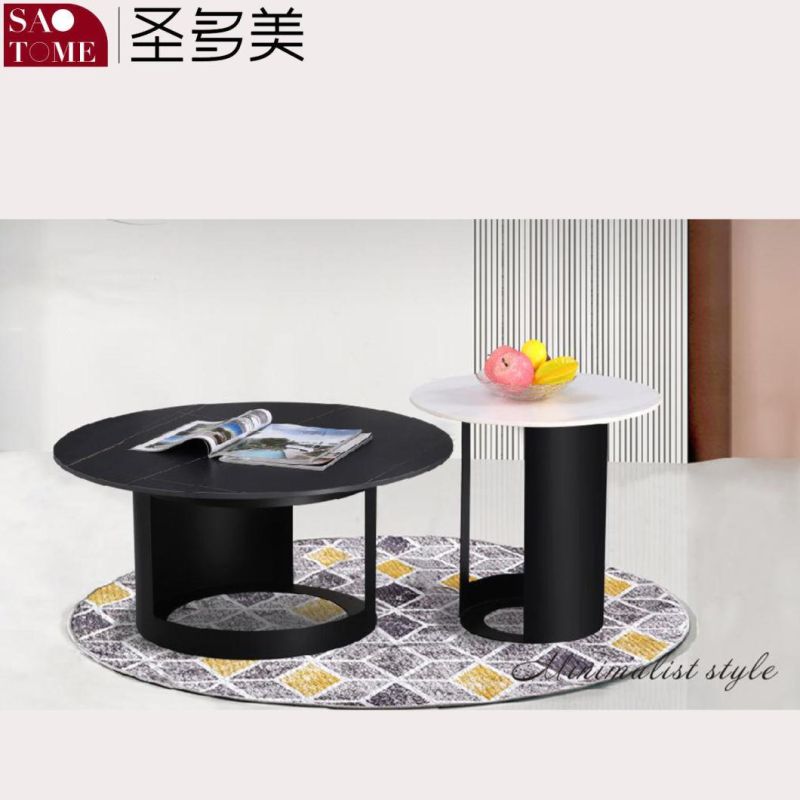 Modern Luxury Leisure Living Room Furniture Slate/Marble Round Coffee Table