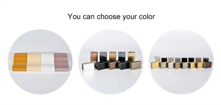 Manufacturer Anodizing Mirror Rose Gold Aluminium Edge Banding Trim Aluminium Profiles for Furniture Sheet Decoration