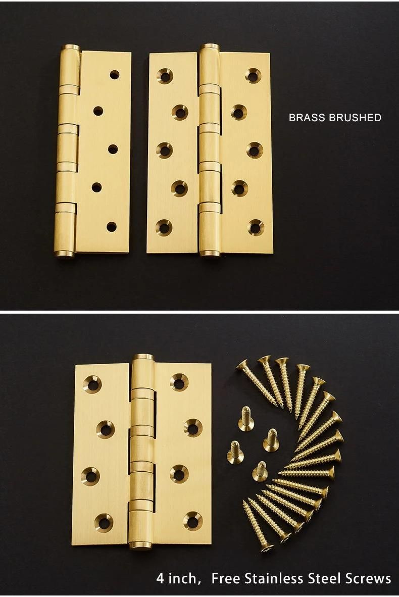 4inch 5inch Brass Wooden Door Hinge with Simply Design