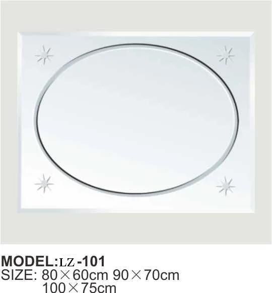 Hot-Sale Customized Bathroom Sliver Mirror Frameless Rectangle Glass