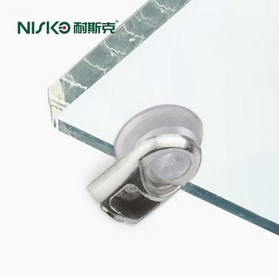 Nisko Kitchen Cabinet Furniture Hardware Mini Glass Clamp Shelf Support