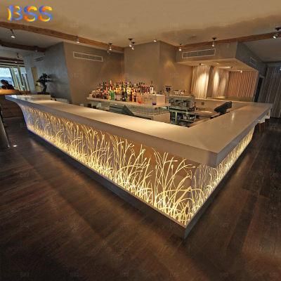Contemporary Pure Acrylic Restaurant Unique Coffee Bar Counter