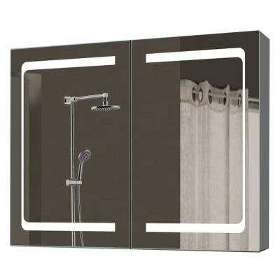 New Rustproof Single Double Three Door Bathroom Cabinet LED Mirror