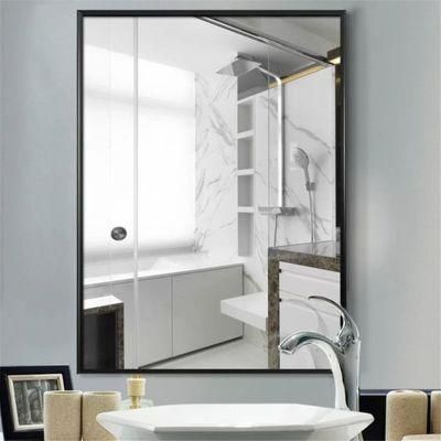 Wall Mounted Rectangle Bedroom Mirror Aluminum Alloy Thin Frame Floor Mirror Dressing Mirror