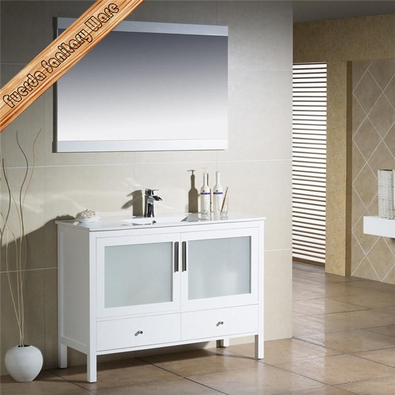 Free Standing Glass Door Bathroom Vanity