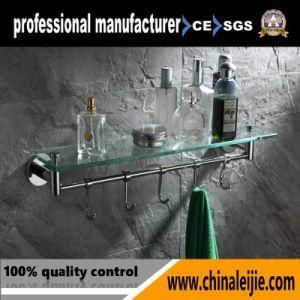 Glass Shelf with Hook for Bathroom (Lj55413A