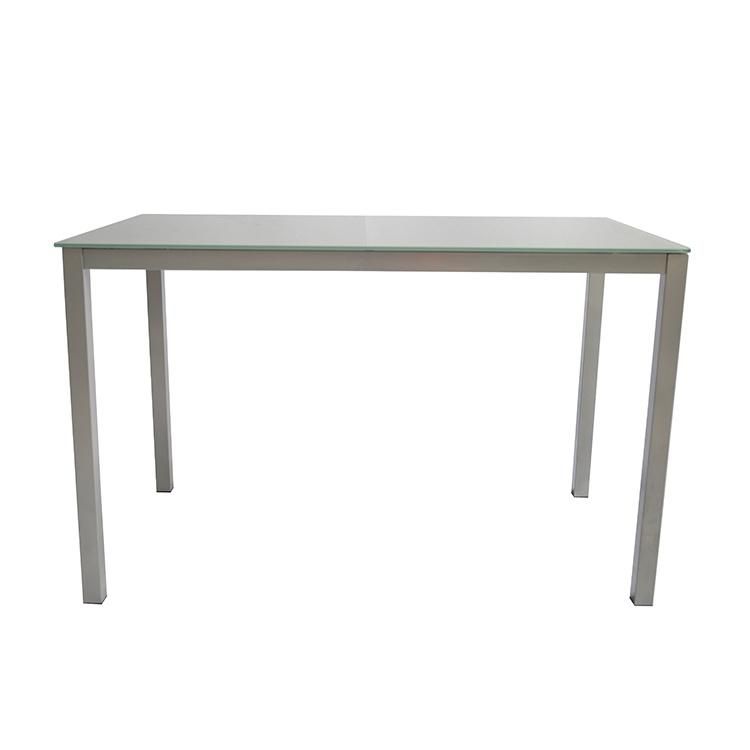 Restaurant Furniture Dining Table with Metal Legs Dining Table Design Glass Fashion