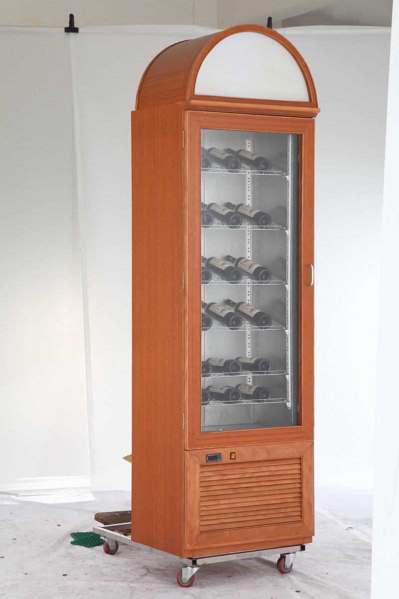 Ce Approved Vertical Wooden Red Wine Cabinet for Hotel