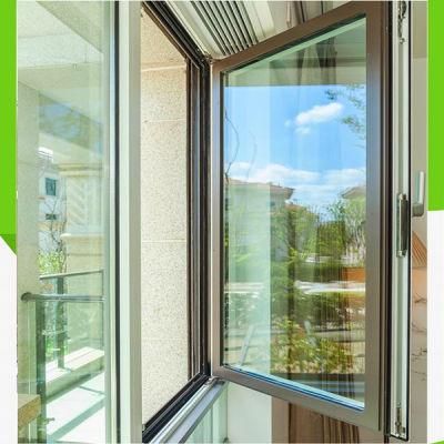 Glass Aluminium Windows and Doors with Grille Design Window Security Bars Casement Windows