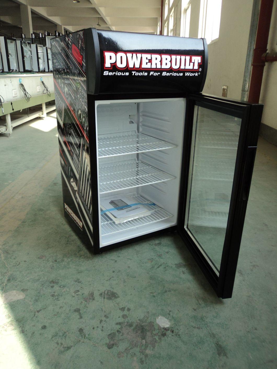 Fan Cooling Upright Glass Door Beverage Supermarket Showcase (SC80B)