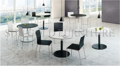 Modern Small Round Melamine Office Meeting Table (SZ-MT123)