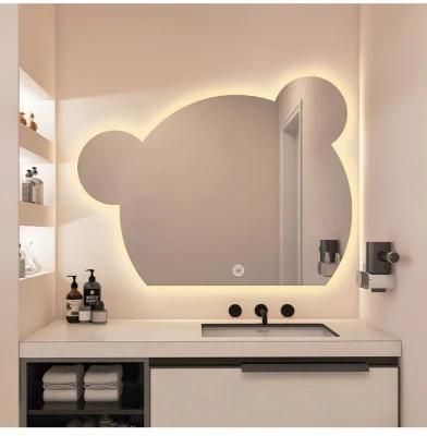 Black, Golden Metal Frame Waterproof Furniture Premium Quality Bathroom Mirror with High