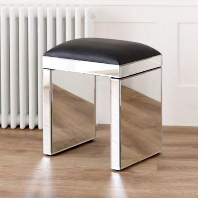 HS Glass New Design 2 Drawer Mirror Dressing Stool