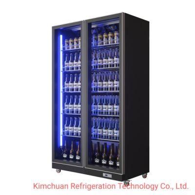 Hot Selling Vertical Beverage and Beer Cooler Cabinet Chiller Display Cooler Commercial Glass Door Chiller