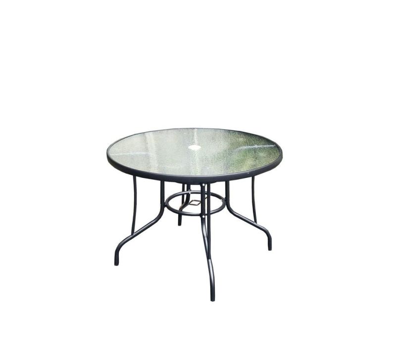 Hand Crank Adjustable Round Glass Coffee Table Base