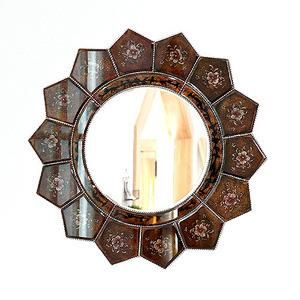 Carton Packing Customizable Bathroom Mirror Crushed Diamond Wall Mirror