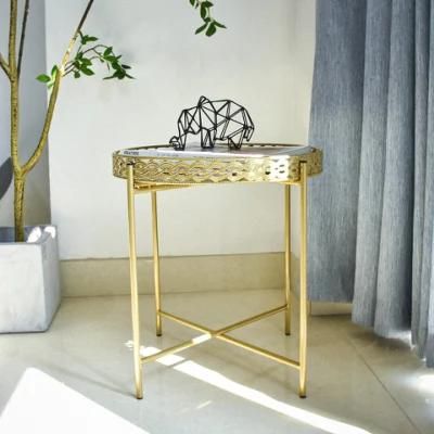 Elegant New Home Furniture Modern Dismountable Golden Centre Tables Living Room Use