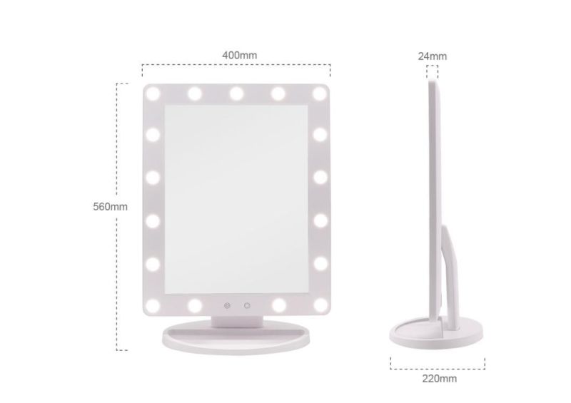 Beauty Salon furniture LED Hollywood Makeup Mirror with Light for Cosmetic Workshop