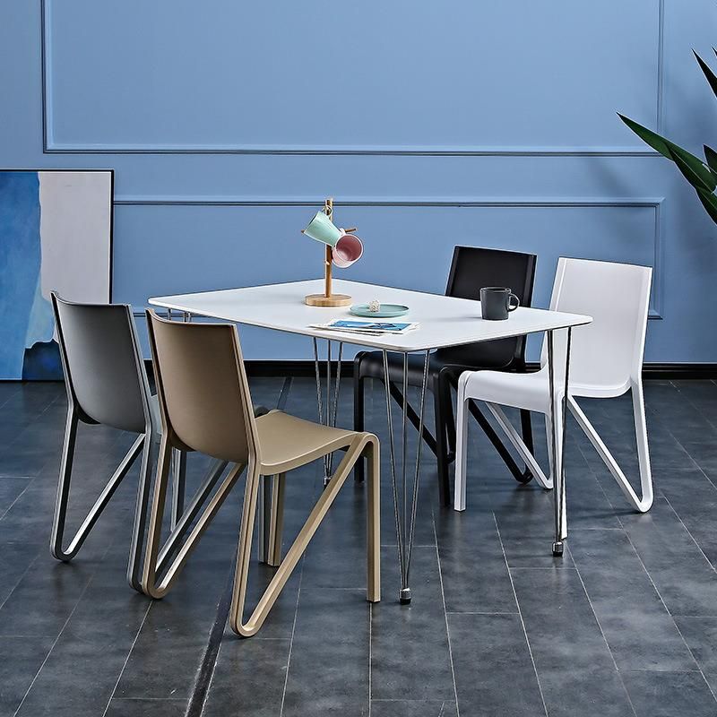 Wholesale Cheap Plastic Stackable Outdoor Furniture Garden Dining Chair Ms Frame Polyurethane Chair