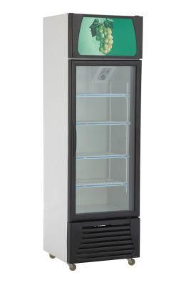 1-Door Vertical Beverage Refrigerated Supermarket Showcase