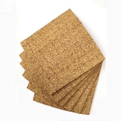 Adhesive Cork Pads with Cling Foam for Fragile Glass 16*16*3mm Cork +1mm Cling Foam on Sheets