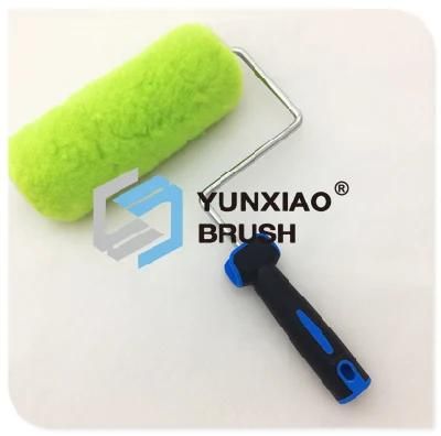 Green Polyester Paint Roller Brush with Rubber Handle