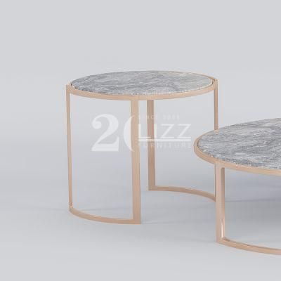professional Modern Simple White Pattern Design Home Furniture European Restaurant Living Room Coffee Table