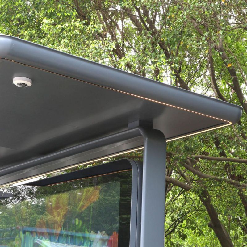 Metal Bus Shelter for Public Facilities (HS-BS-F026)