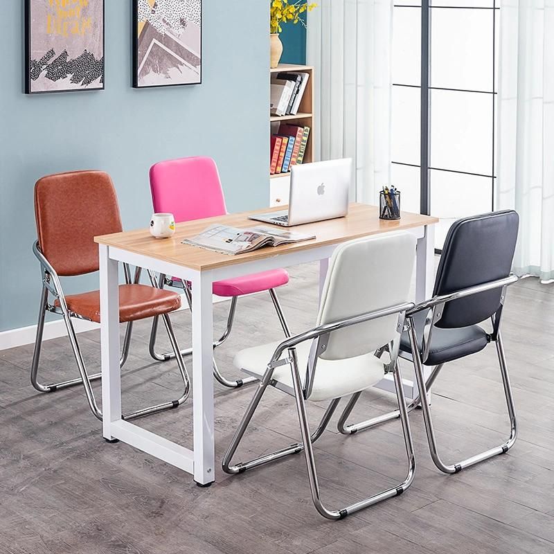 Modern Home Office School Furniture Folding Stacking PU PVC Leather Banquet Wedding Party Dining Chairs