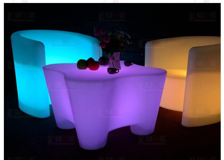 RGB LED Light up Plastic Furnitures Use Outdoor and Indoor