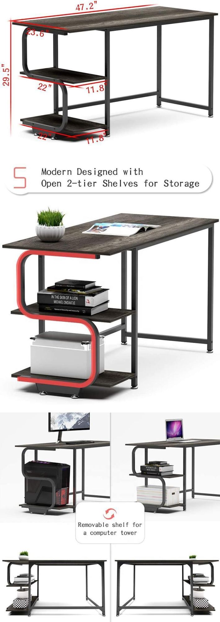 Modern Furniture Wholesale Cheap Home Office Writing Home Computer Desk