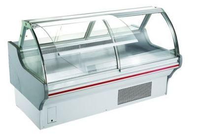 Commercial Supermarket Open Top Fresh Meat Chiller Display Freezer Showcase