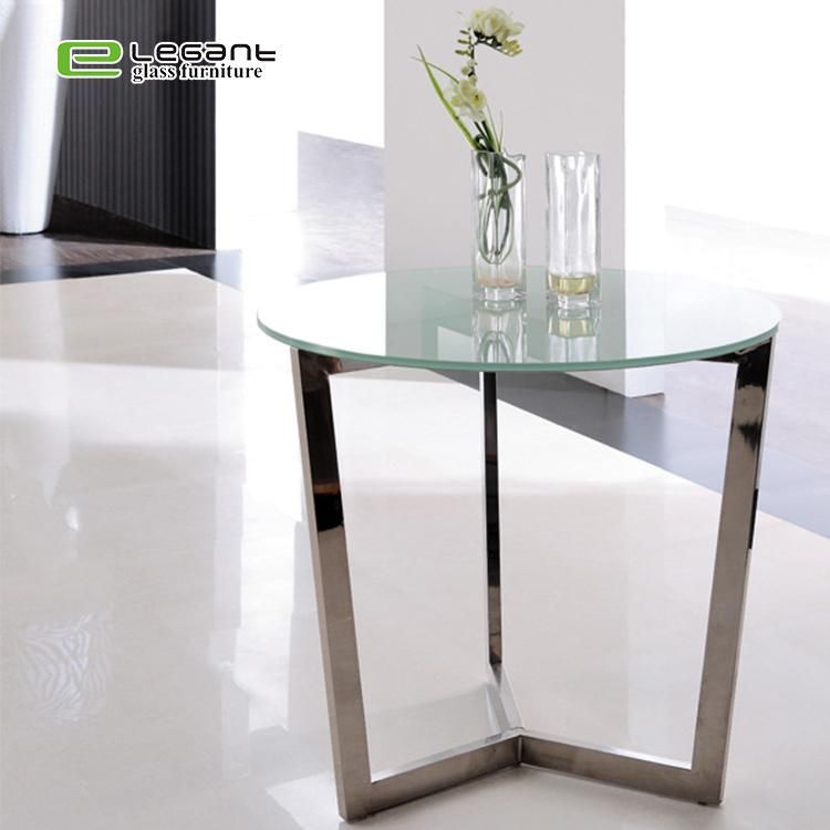 Modern Industrial Style Metal Glass Top Tea Table Design
