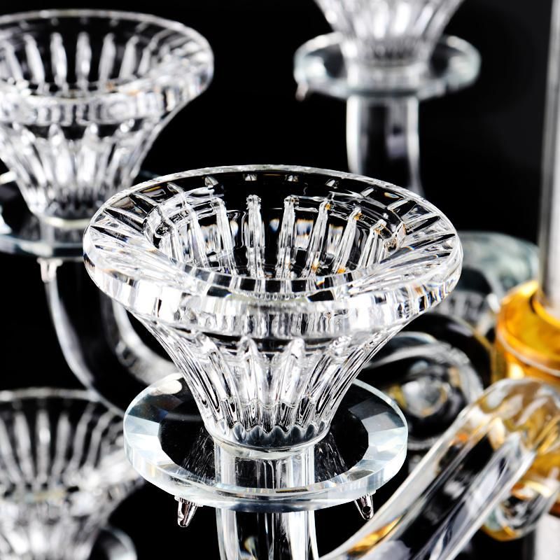 High Quality Tall Crystal Glass Candle Holder &Candlestick