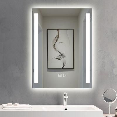 China Factory Wholesale Hotel Custom Smart Backlit LED Wall Mount Furniture Mirror for Bathroom Washroom